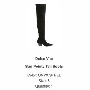 Over the knee heeled dolce vita boots